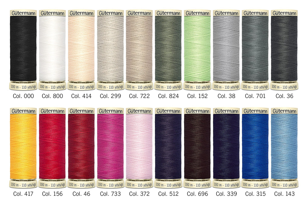 Gutermann Thread Set: Sew-All: 100m: Pack of 20