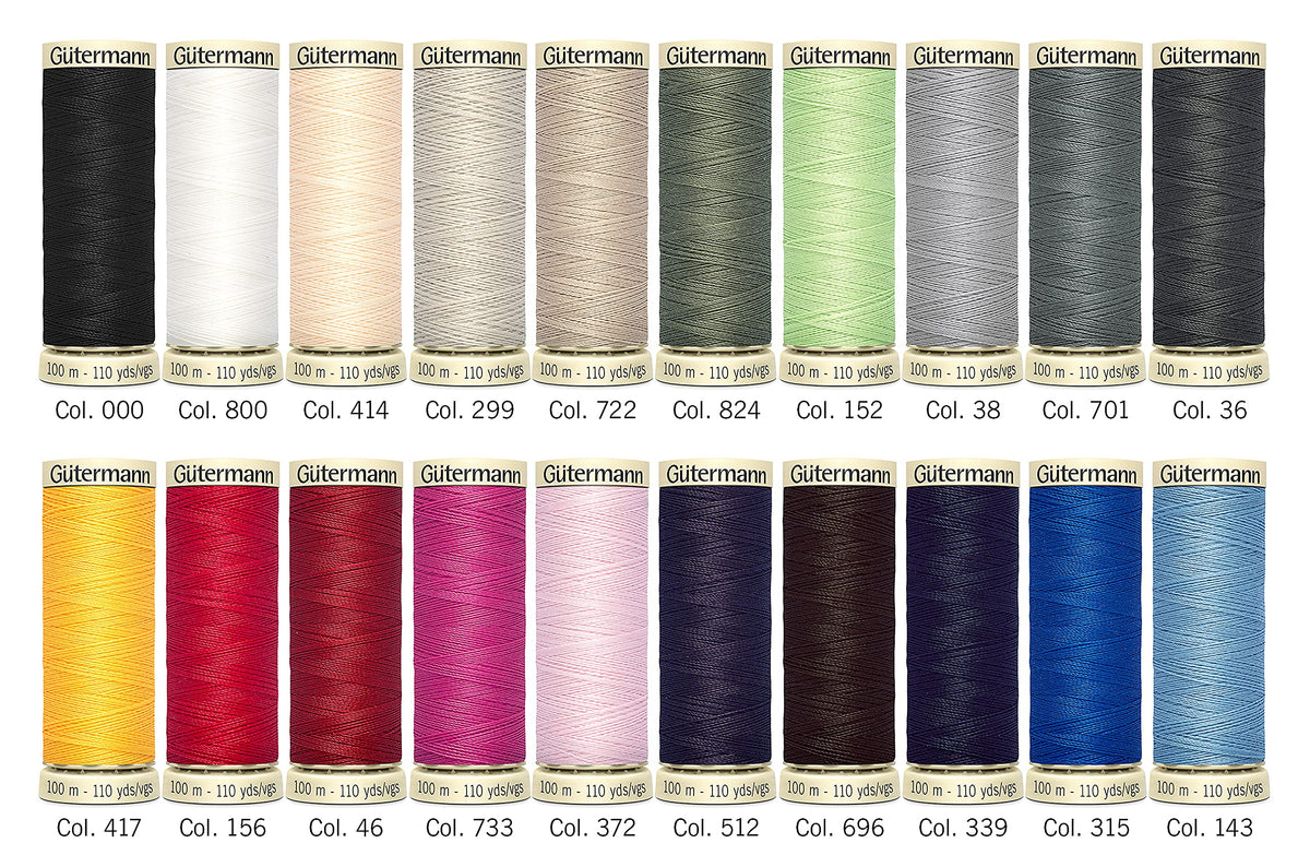 Gutermann Thread Set: Sew-All: 100m: Pack of 20