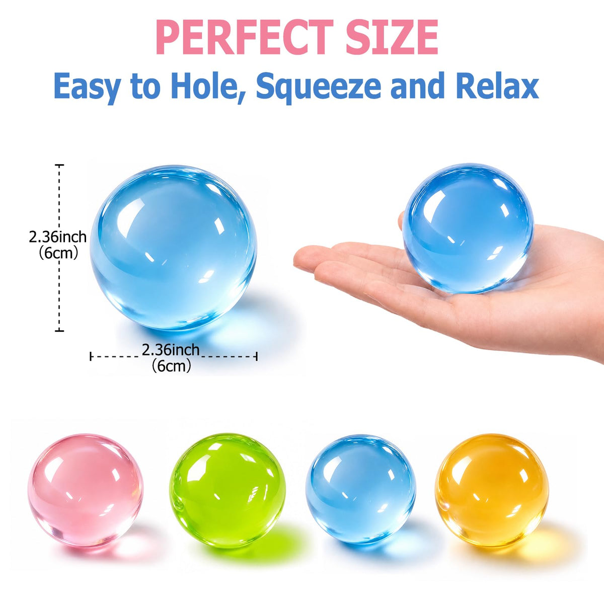 Tyarcox 4 Pcs Coconut Oil Squishy, Shapeable No-Rebound Stress Relief Ball, Formable Sensory Fidget Toy for Study Work & Relaxation, Calming Desk Decor Anxiety Relief Gift