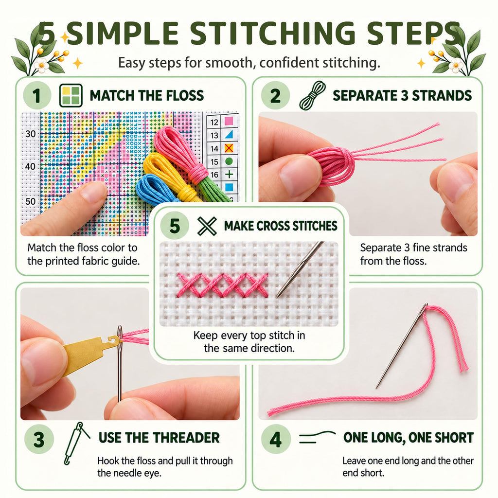 AuraDraw 11CT Stamped Cross Stitch Kit for Adults Beginners, Chicken Counted Cross Stitch Kits for Adults, Needlepoint Cross-Stitch Patterns Embroidery Kits Arts and Crafts for Home Decor 12×16Inch