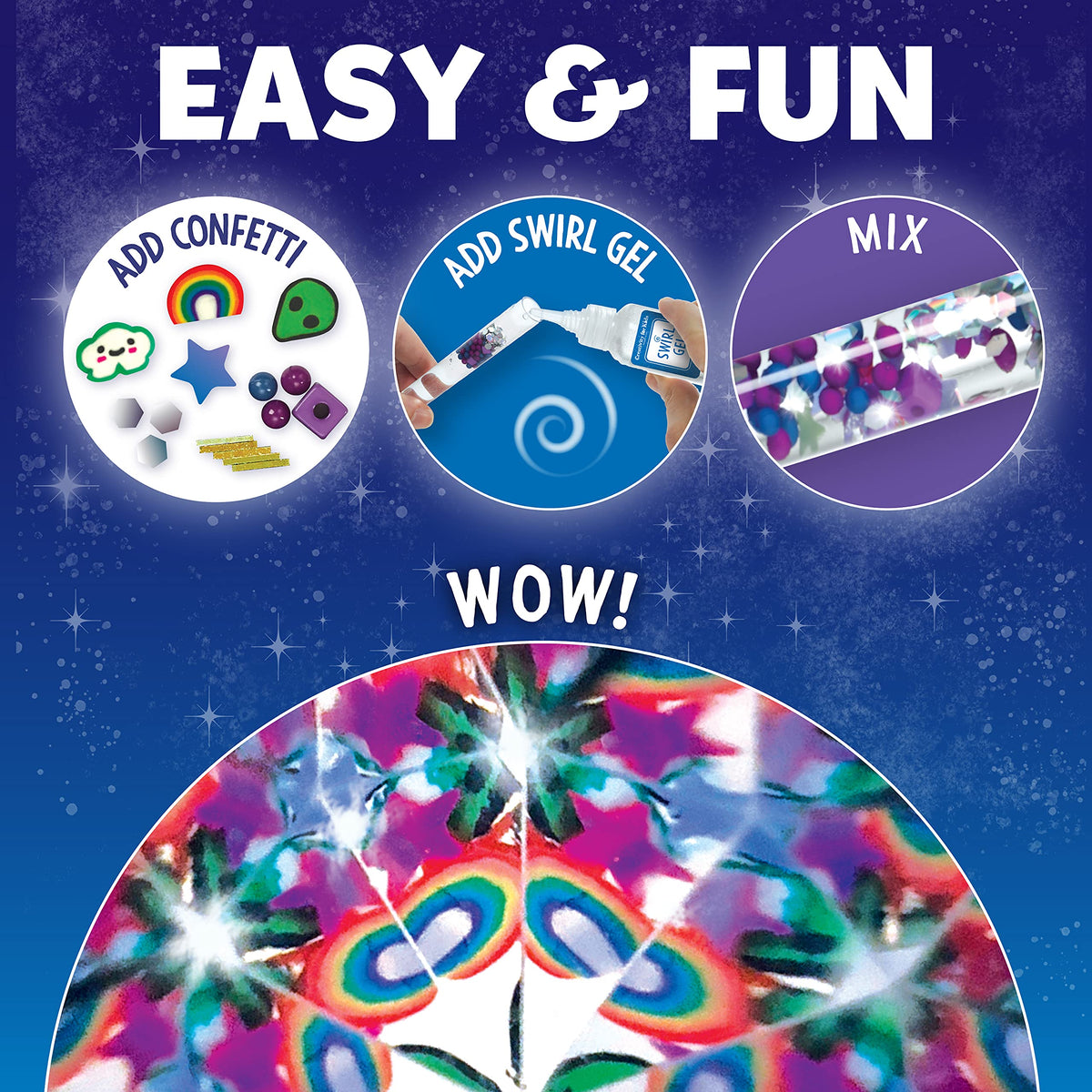 Creativity for Kids Magic Swirl Kaleidoscope Kit - Make Your Own Kaleidoscope for Kids, STEM Toys (Ages 6+)