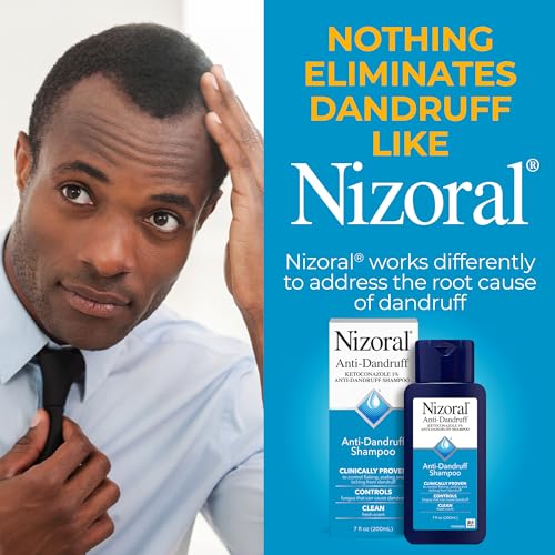 Nizoral Anti-Dandruff Shampoo with 1% Ketoconazole, Fresh Scent, 7 Fl Oz | Anti-Fungal Shampoo, Dandruff Shampoo for Dandruff Relief, Ketoconazole Shampoo, Dandruff Treatment, 1% Ketoconazole