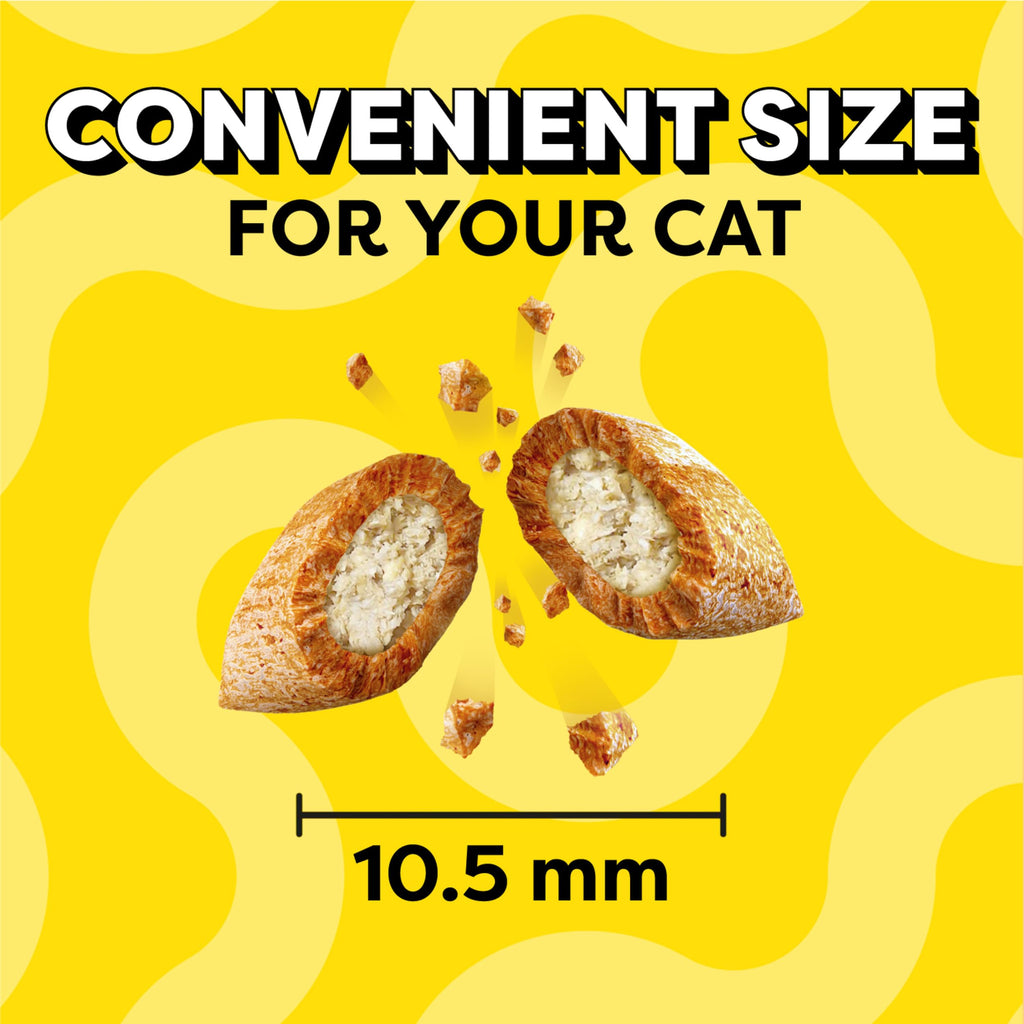 Temptations MixUps Crunchy and Soft Cat Treats, Catnip Fever, 16 oz | Chicken, catnip & cheese flavor, crunchy outside, soft inside, under 2 cal/treat, 100% complete & balanced, resealable tub
