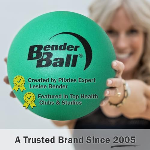 The Original 9" Pilates Core Fitness Small Exercise Ball + Videos | Workout Mini Ball for Abs, Back, Yoga, Barre, Physio, PT, Physical Therapy. Inflatable, Soft, Includes Instructions + Videos.