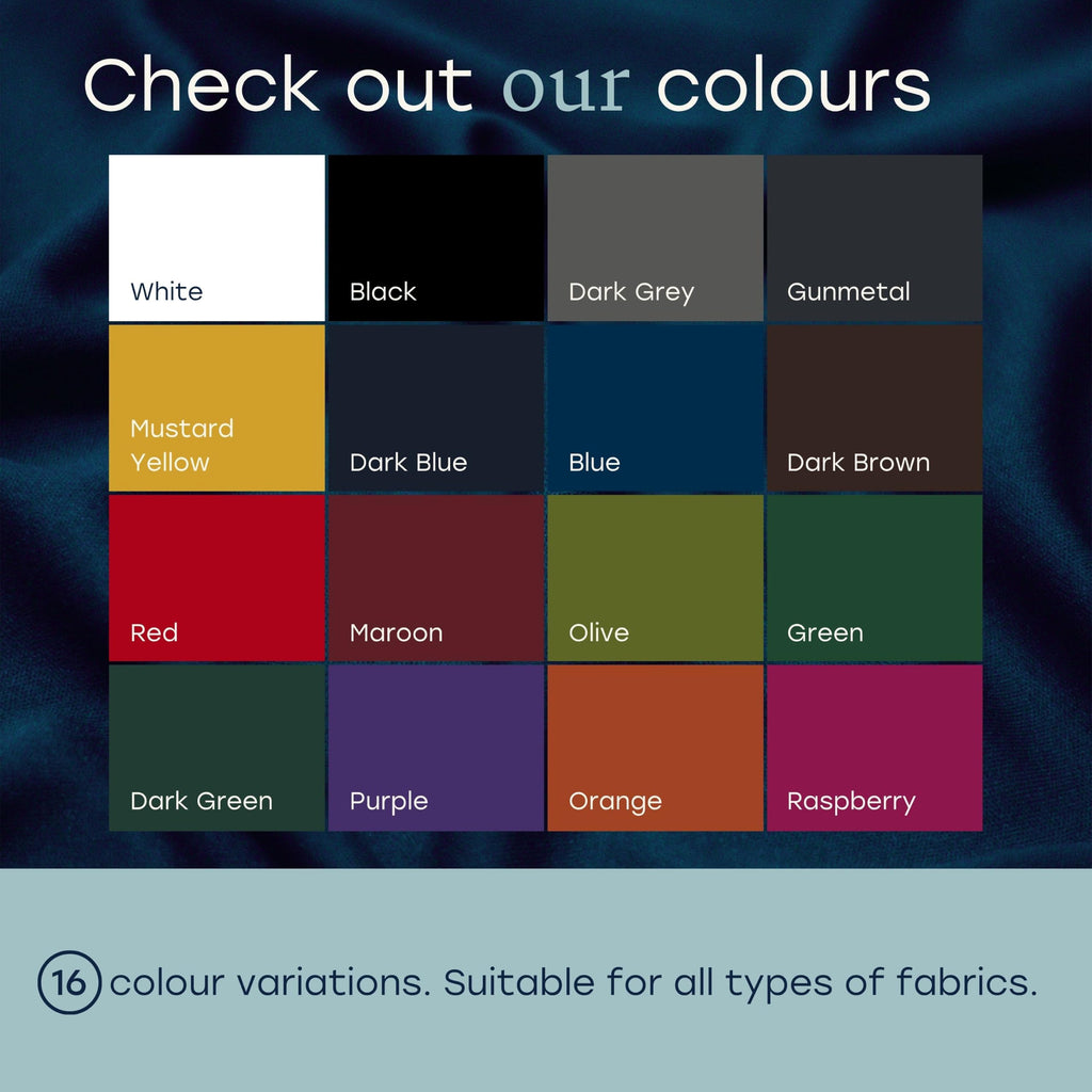 Fabricoat Fabric Paint & Upholstery Dye, Black, Flexible Finish