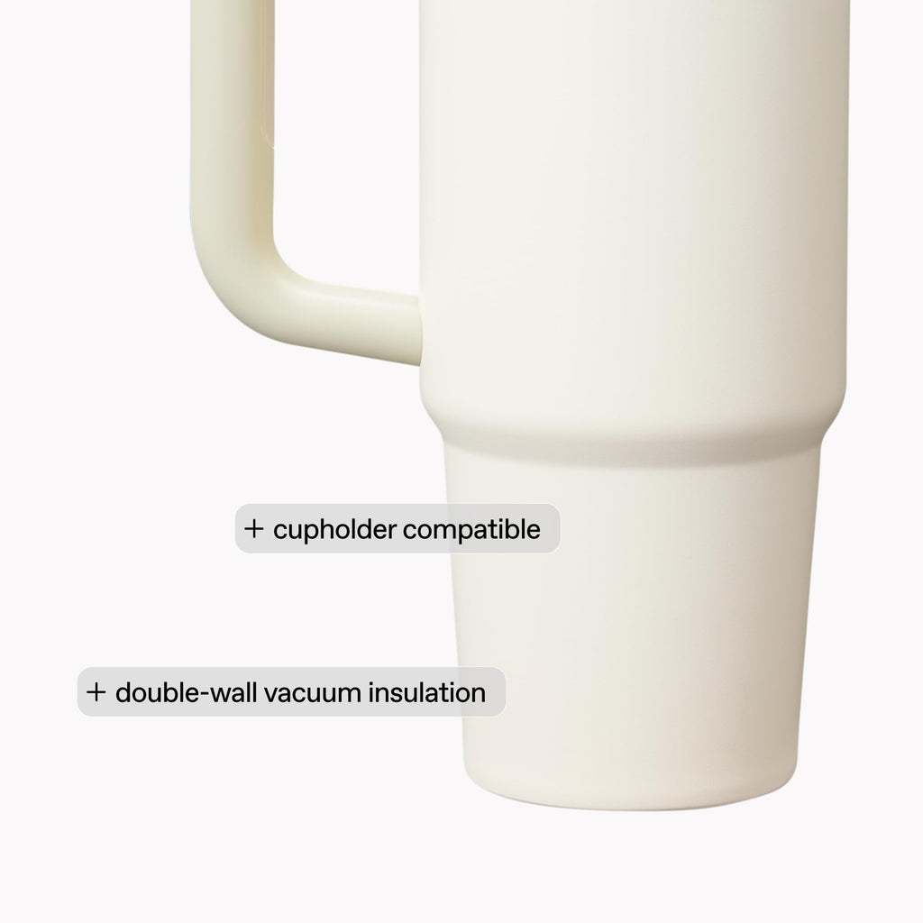 STANLEY Quencher H2.0 Tumbler with Handle and Straw 30 oz | Flowstate 3-Position Lid | Cup Holder Compatible for Travel | Insulated Stainless Steel Cup | BPA-Free | Rose Quartz 2.0