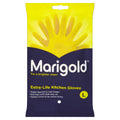 Marigold Unisex El Gloves-large-1 Pair Marigold Extra Life Kitchen Gloves Large, Yellow, L (Pack of 1) (Packaging may vary)