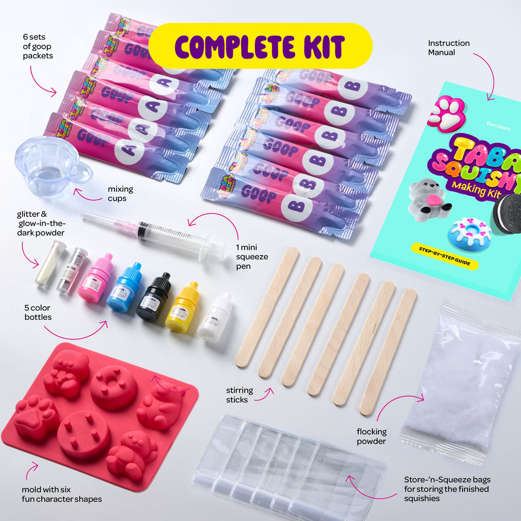 Taba Squishy Making Kit for Kids - Squishies Craft Kits - Gifts for Girls | Kids Crafts - 6 7 8 9 10 11 12 Year Old Girl Birthday Gift - Kids Crafts - Arts and Crafts for Kid for 8-12 - Toys for Girls