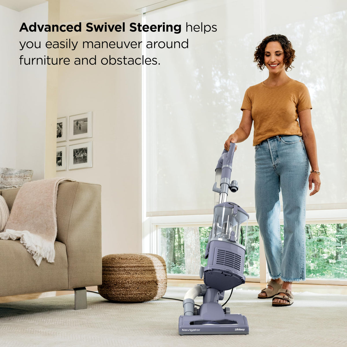 Shark Navigator Lift-Away Upright Vacuum Cleaner, HEPA, Lavender, NV352 | Carpet, Area Rug & Hard Floor Cleaning, XL Dust Cup, Lightweight with Swivel Steering, Crevice Tool & Wide Upholstery Tool​
