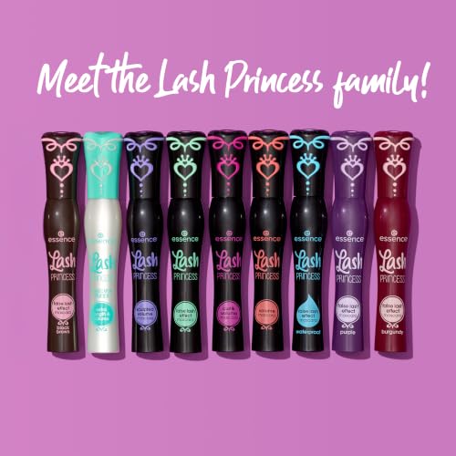 essence Lash Princess False Lash Effect Mascara, Black (Pack of 1) | Volumizing & Lengthening, Clump-Free Fiber Brush, Defines and Separates; Vegan, Cruelty Free, Paraben Free, Oil Free