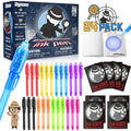 Joycover 24 PCS Invisible Ink Pen with UV Light for Kids, Spy Pens and Notebook，Birthday Party Favors for Kids 4-8, School Prize Goodie Bag Stuffers, UV Pen for Secret Message Escape Room