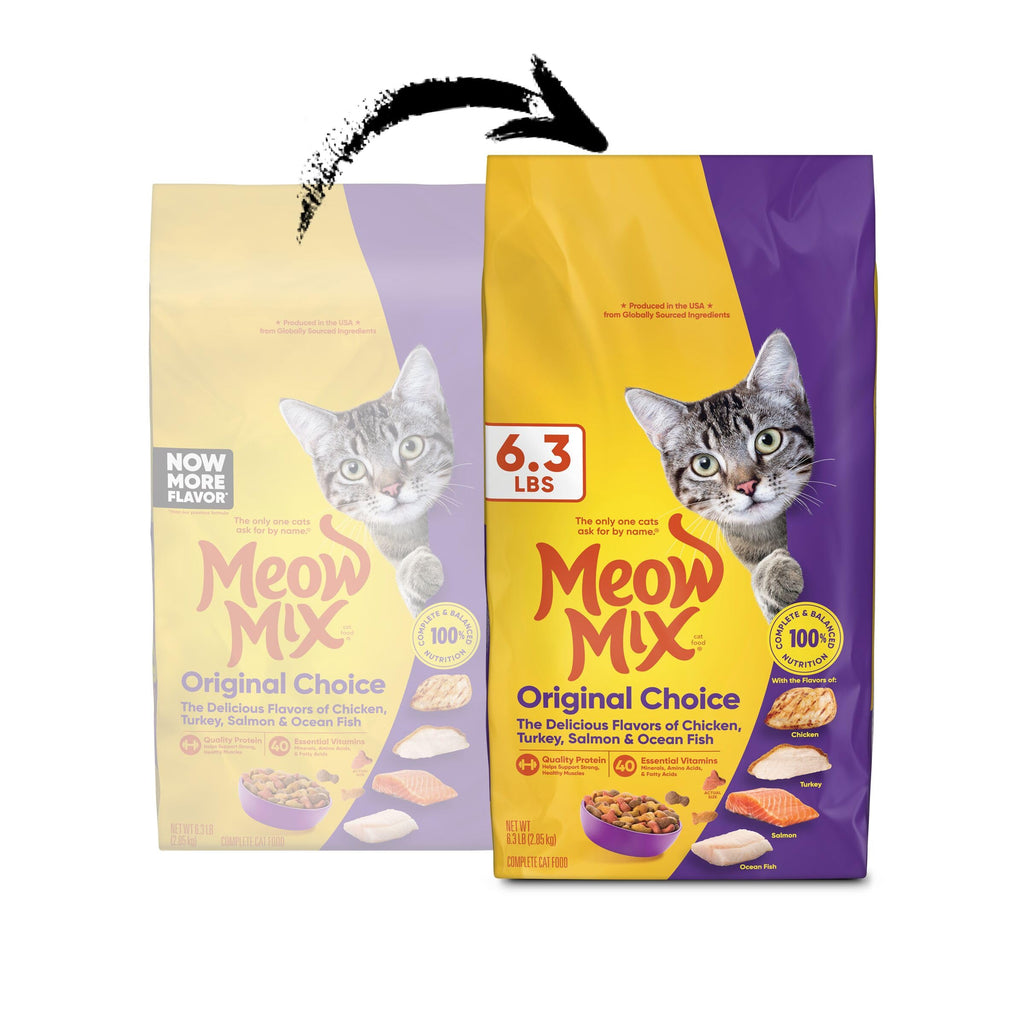 Meow Mix Original Choice Dry Cat Food, 6.3 Pound Bag