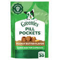 Greenies Pill Pockets Large Size Dog Treats, Peanut Butter, 7.9 oz | Vet-recommended, masks pill smell & taste, moldable texture, capsule size, natural ingredients, no fillers, 7.9 oz. pouch