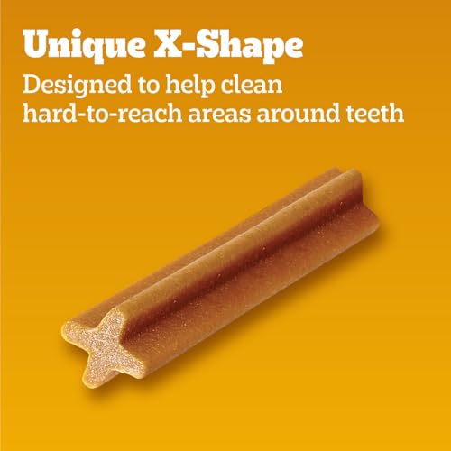 Pedigree Dentastix Large Breed Dental Dog Treats, Variety, 51 Count | Original Chicken, Beef, and Fresh flavors, reduces plaque and tartar buildup, cleans teeth, freshens breath, for dogs 40+ lbs