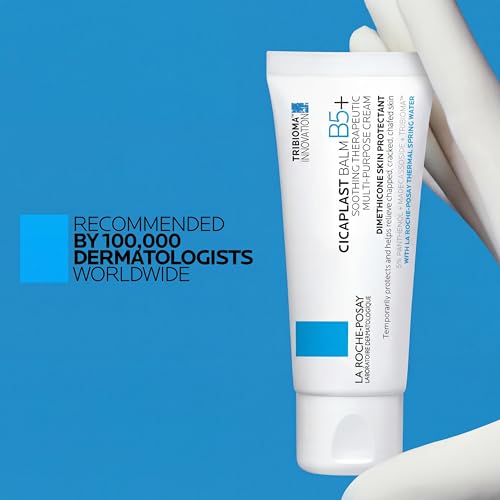 La Roche-Posay Cicaplast Balm B5, Barrier Repair Cream for Dry Skin | Skin healing cream with centella asiatica, shea butter & panthenol. Multi-purpose face, body & hand balm. Baby safe.
