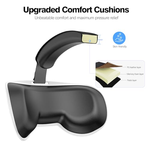 VZNEK Head Strap Compatible with Oculus Quest 2,Meta Quest 2 Accessories Adjustable Elite Strap Replacement for Enhanced Comfort Support and Gaming Immersion in VR (Without Battery)