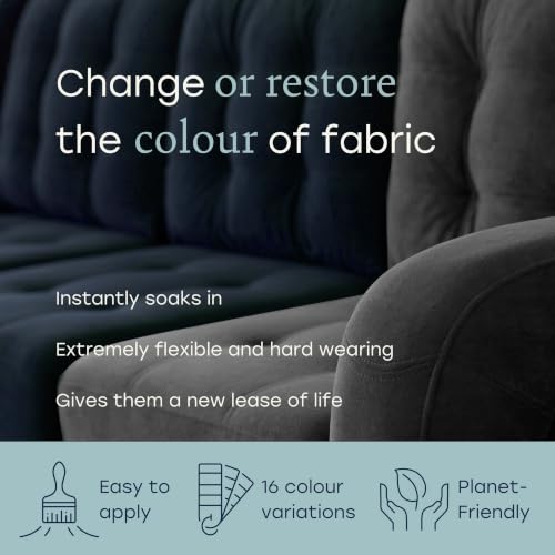 Fabricoat Fabric Paint & Upholstery Dye, Black, Flexible Finish