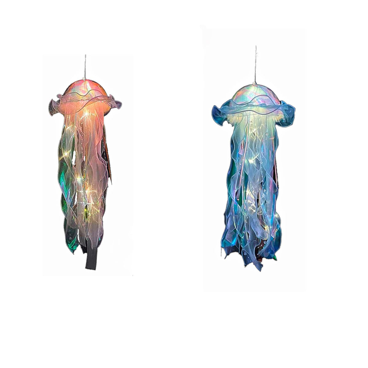 RPS-IND Jellyfish Hanging Decor, Set of 5 for Under the Sea Party Decoration