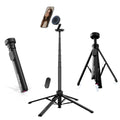 ULANZI MT85 60"Magnetic Phone Tripod for iPhone18Pro Auto Open Selfie Stick | N52 Magnetic, Aluminum, Enhanced 4-Leg, Extendable Phone Stand for Magsafe w Remote for Travel Vlog Content Creator Essential