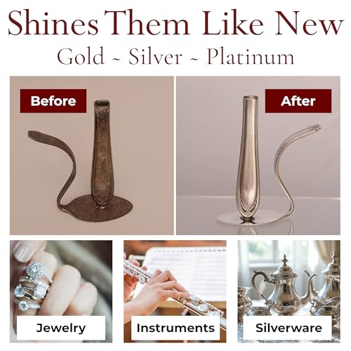 Pro Size Polishing Cleaning Cloth Made in USA for Gold, Silver, Platinum. Pure Cotton Eco Friendly Tarnish Remover Cleaner Large 11 x 14 Inch. Shines Jewelry Like New. Cleans Coins Watches Silverware
