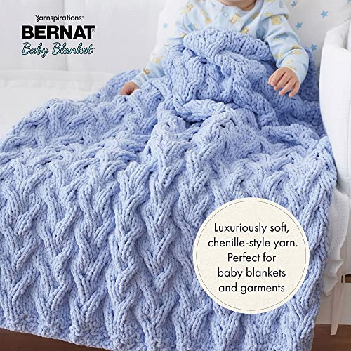 Bernat Baby Blanket Big Ball Vanilla | #6 Super Bulky Yarn, 100% Polyester, Soft Baby Blanket Yarn for Crochet, Knitting & Crafts, 220yds, 300g/10.5oz, 1 Pack