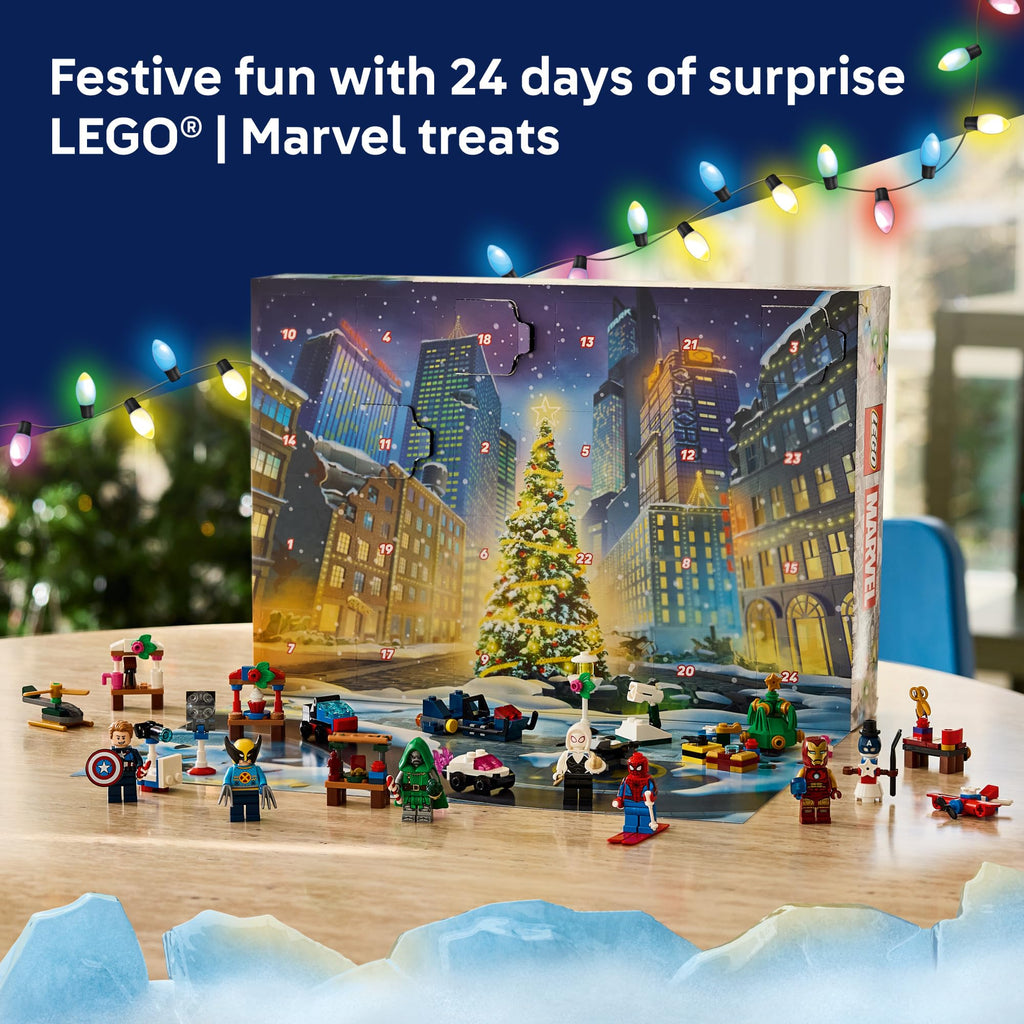 LEGO Marvel Advent Calendar 2026 76340 | Christmas Advent Calendar for Kids, Building Toy, Boys & Girls, Ages 6+, Festive Marvel Minifigures, 317 pieces