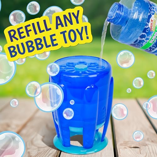 Sunny Days Entertainment Bubble Solution 64 oz - Non-Toxic - 3+ Years | Includes Wand, Easy Grip Bottle, For Machines And Wands, 11 in Tall, 4.2 lb, Ages 36 Months Up, Holiday Theme
