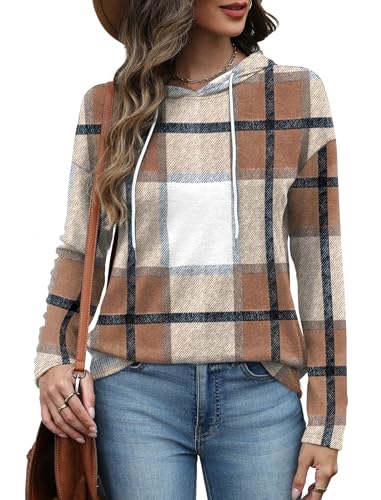 Bofell Hoodies for Women Long Sleeve Shirts Fall Clothes 2026 Outfits Crewneck Sweatshirts Winter Fashion Clothing