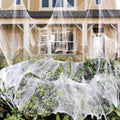 1000 sqft Spider Webs Halloween Decorations with 30 Fake Spiders | Super Stretch Cobwebs for Halloween Indoor and Outdoor Party Supplies