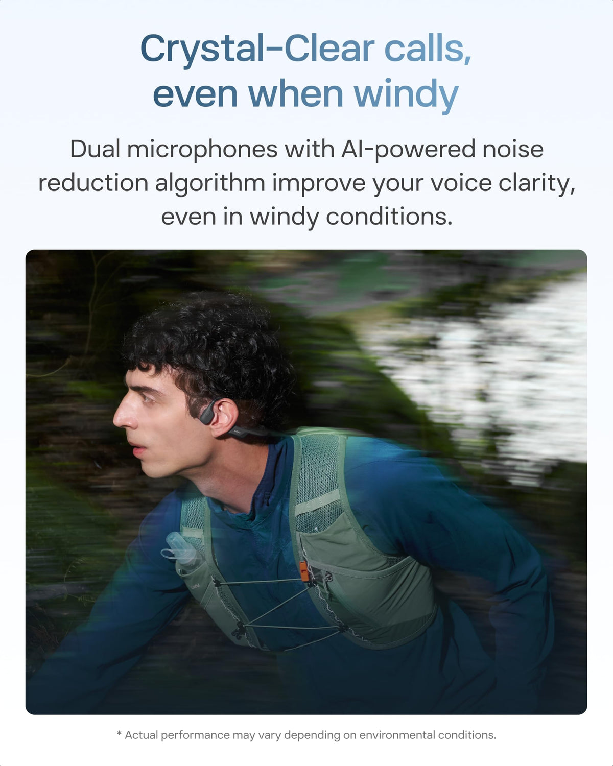 SHOKZ OpenRun Air 2 Bone Conduction Open-Ear Bluetooth Headphones，Black | Bundle with Hair Band；26.4g lightweight; Secure fit; PremiumPitch 3.0 sound; IP67; 10H battery; Running/cycling/hiking