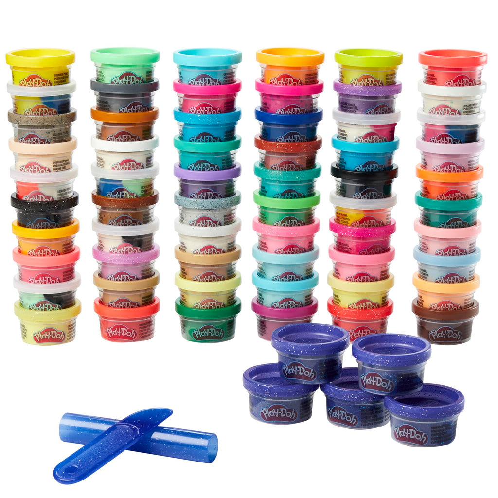 Play-Doh Ultimate Color Collection 65-Pack of 1-oz Cans, Includes Sparkle, Confetti & Color Burst, Back to School Classroom Supplies, Preschool Toys, Ages 2+ (Amazon Exclusive)