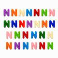 OVRUNS 26Pcs N Large Letter Beads with Horizontal Hole Bubble Alphabet Bead | Candy Colors, Acrylic Chunky Alphabet Beads, 6mm Large Holes, Ideal for Bracelets, Jewelry, Keychains, Bag Charms