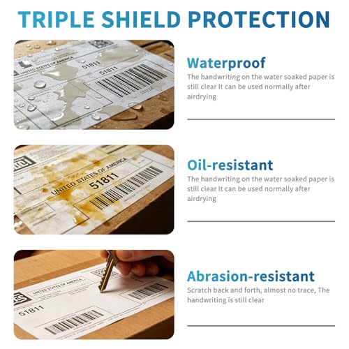 9527 Product Fanfold 4 x 6 Direct Thermal Labels White Perforated Shipping Labels, 500pcs per Stack,1 Stack