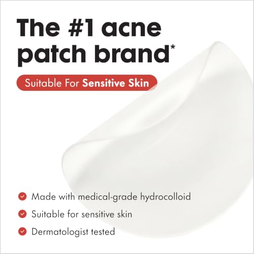 Mighty Patch Hero Cosmetics Original Nighttime Acne Pimple Patches, 36 Ct | #1 Hydrocolloid Acne Patches, Shrinking Zits & Whiteheads in 1 Use, Spot Treatment, Pimple Stickers for Face