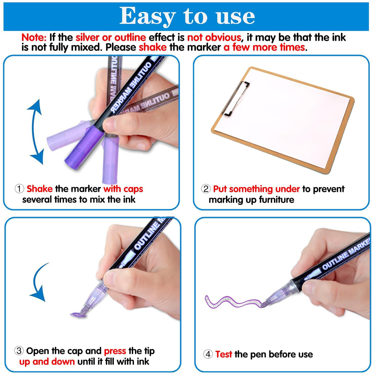 Muchcute Outline Markers Glitter Pens,12 Shimmer Toy Tween Teen Girl Gifts | Trendy Stuff Art Supplies Kids 6-8 9-12 10-12, Arts Crafts Kids Ages 8-12 Year Old Birthday Gifts, Cute Fun Crafts Girls 8-12