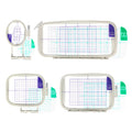 Sew Tech 4pcs Embroidery Hoop for Brother, 1x2.5 4x4 5x7 5x12in Frame Set | Fits PE900 SE2000 PE800 PE780D PE770 PE700 SE2100 SE1950 SE1900 NS1250E NS2850D Brother; Baby Lock Bloom Accord Ellure