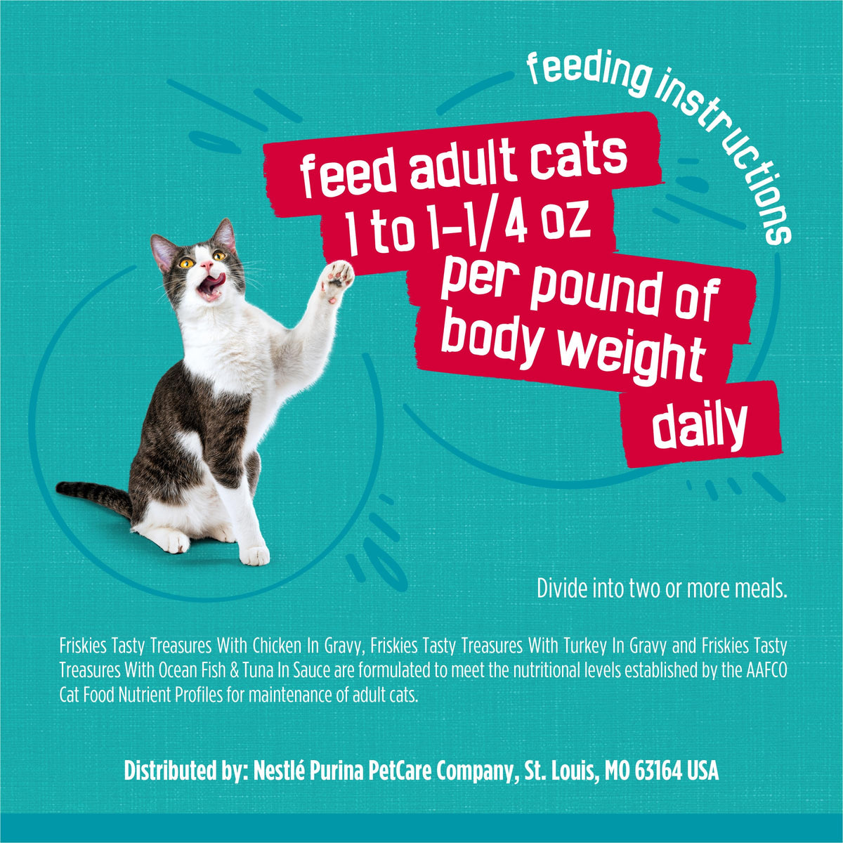Friskies Purina Tasty Treasures Cat Food, Prime Filets Variety, (12) 5.5 oz | Chicken and tuna, chicken, ocean fish and turkey wet cat food in gravy or sauce, 100% complete & balanced for adult cats