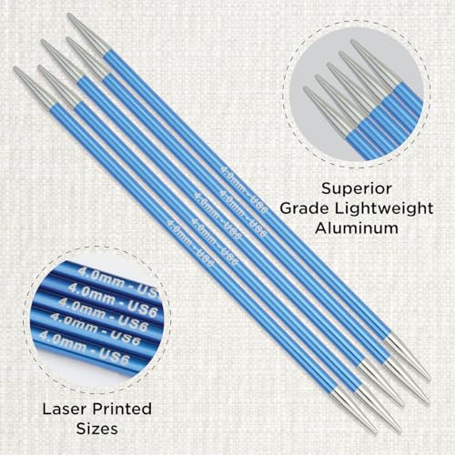 KnitPro Zing Double Pointed Needles 6" (15cm) | US Size 6 (4mm)