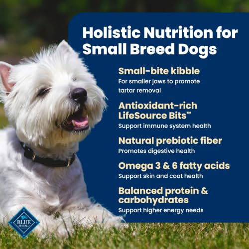 Blue Buffalo Life Protection Formula Chicken Small Breed Dry Dog Food, 5 lb | Real Chicken #1 Ingredient, Antioxidant-Rich LifeSource Bits, Supports Higher Energy Needs, Formulated for Small Breed Dogs