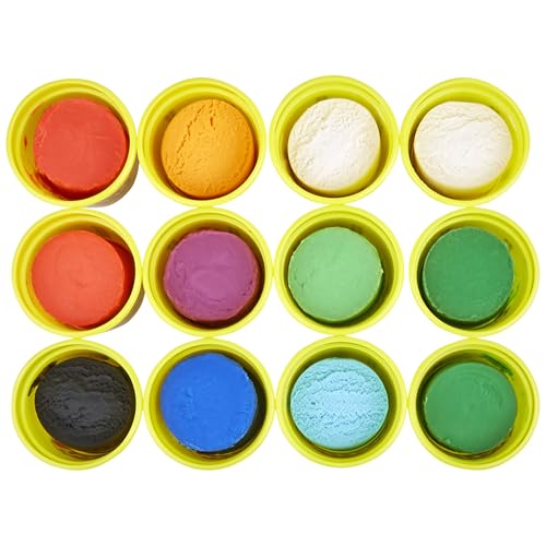 Play-Doh Jewel Colors Bulk 12-Pack of 4-Ounce Cans | Back to School, Prizes & Party Favors, Kids Arts & Crafts, Preschool Toys, Ages 2+ (Amazon Exclusive)