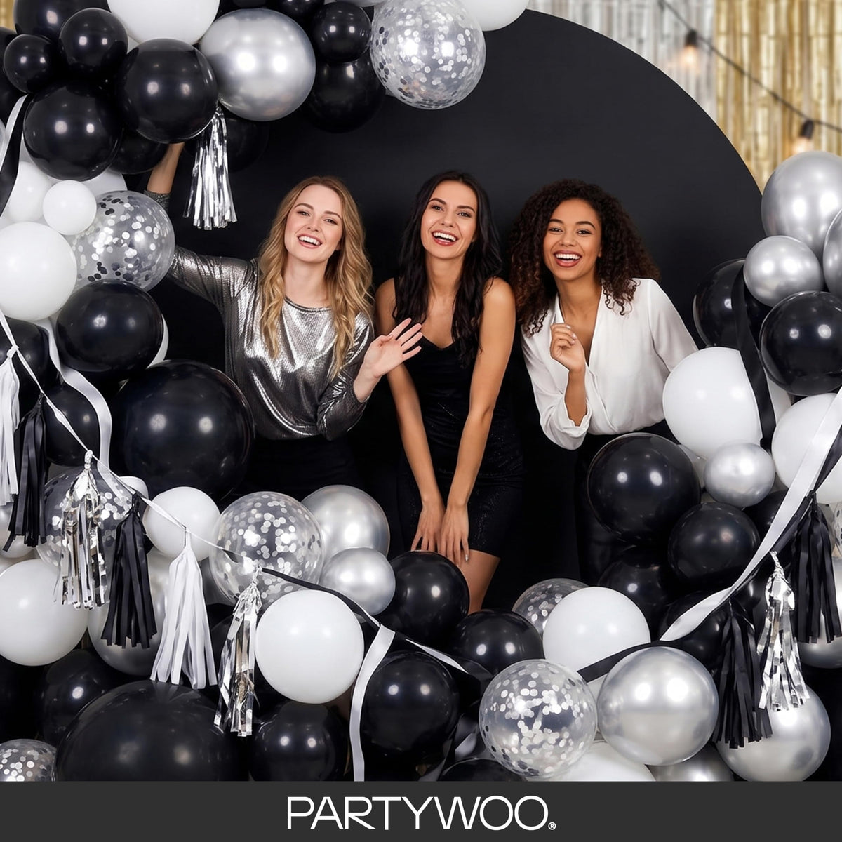 PartyWoo Black Balloons 140pcs Different Sizes of 18 12 10 5 Inch | Balloons for Baby Shower Birthday Graduation Casino Gaming Anniversary Retirement Baby Party Decorations Black-Y18