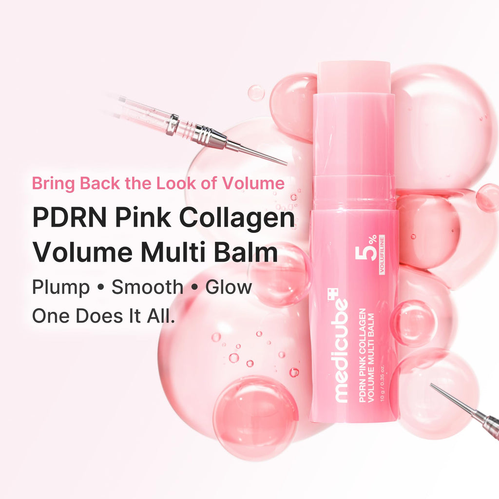 medicube PDRN Collagen Volume Multi Balm Stick, Firming Face & Body Balm | Volufiline, NAD Stick Balm for the Look of Fine Lines, Under-Eyes, Neck, Plumping & Radiance for Line Care, Korean Skincare