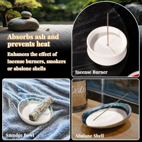 RAINFLOW 15oz Fine White Sand - Quartz Sand for Crafts & Decor | Decorative Sand for Aquarium Tank, Wedding Unity Ceremony, Zen Garden, Vase Filler & Incense Burner & Substrate