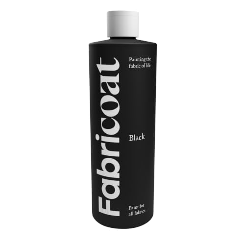 Fabricoat Fabric Paint & Upholstery Dye, Black, Flexible Finish