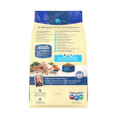 Blue Buffalo Life Protection Formula Chicken Adult Dry Dog Food, 5 lb | Real Chicken #1 Ingredient, Supports Immunity with Antioxidant-Rich LifeSource Bits, Promotes Healthy Muscle Development