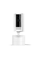 Ring Pan-Tilt Indoor Cam — See all around your home or business with 360° pan coverage, HD video, plus Two-Way Talk (2024 release), White