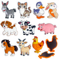 DUUMI Fridge Magnets for Toddlers Farm Animals, Full Back Magnetic Animals | Cute Safe Soft Large Refrigerator Magnets for Kids 1-3, Toddler Magnet for Refrigerator, Kid Magnet for Fridge and Whiteboard