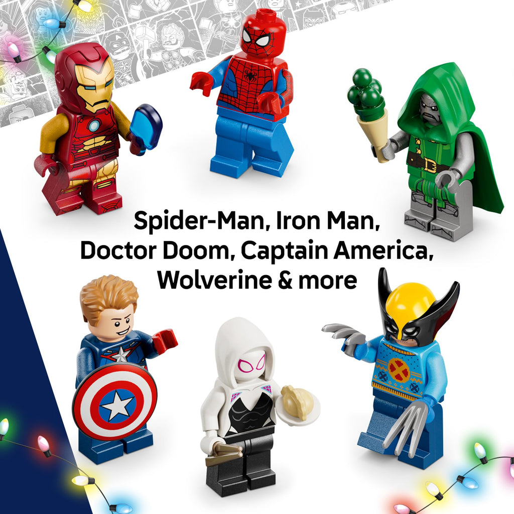 LEGO Marvel Advent Calendar 2026 76340 | Christmas Advent Calendar for Kids, Building Toy, Boys & Girls, Ages 6+, Festive Marvel Minifigures, 317 pieces