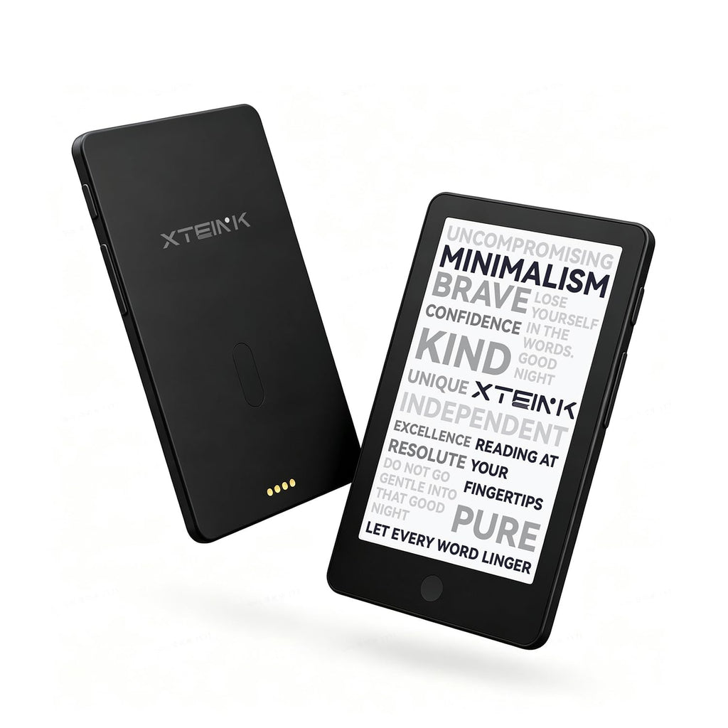 XTEINK X4 Pro 4.3" ebook Reader with Front Light & Touchscreen, Space Black | 4.3" E-Book reader with adjustable front light, touch/gesture control, physical buttons, 1100mAh battery & magnetic charging