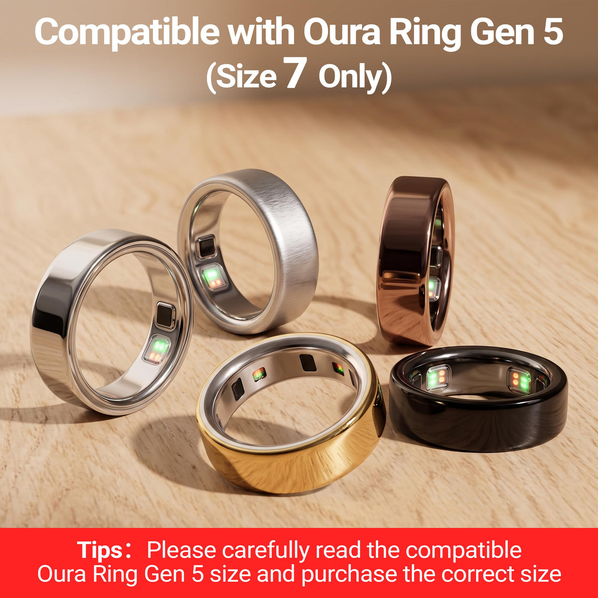 RXYKEJI Ultra-Thin Clear Cover Compatible with Ou-ra Ring Gen 5 Size 7: 10 Pack Transparent Invisible Anti-Scratch Protector Skin Films for Ou-ra Ring 5